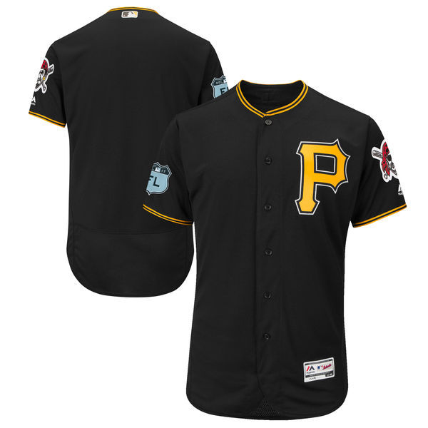 2017 MLB Pittsburgh Pirates Blank Black Jerseys
